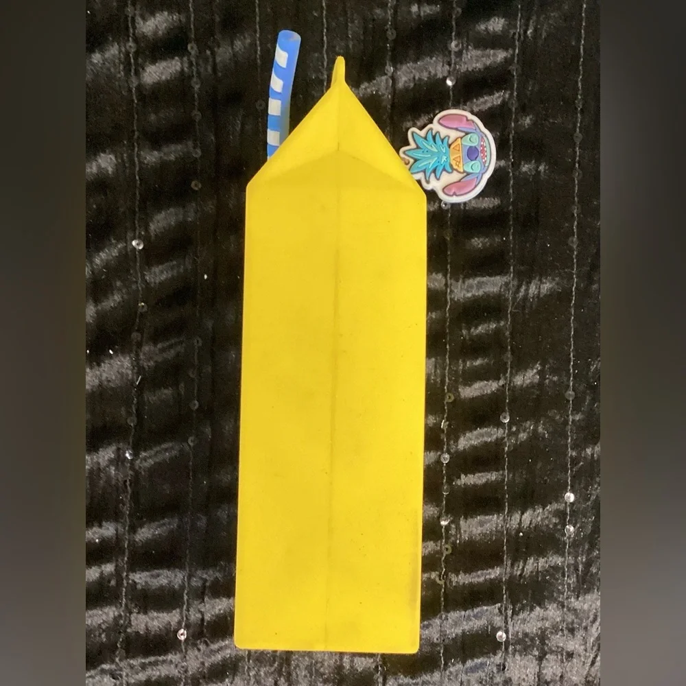 Disney Stitch Pineapple Juice Yellow and Blue Pencil Case